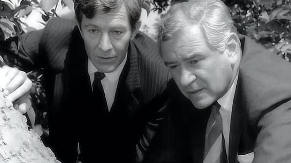 Christopher Ravenscroft as Burden with George Baker as Wexford