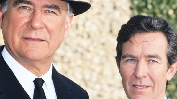 George Baker as DCI Wexford with Christopher Ravenscroft as Burden.